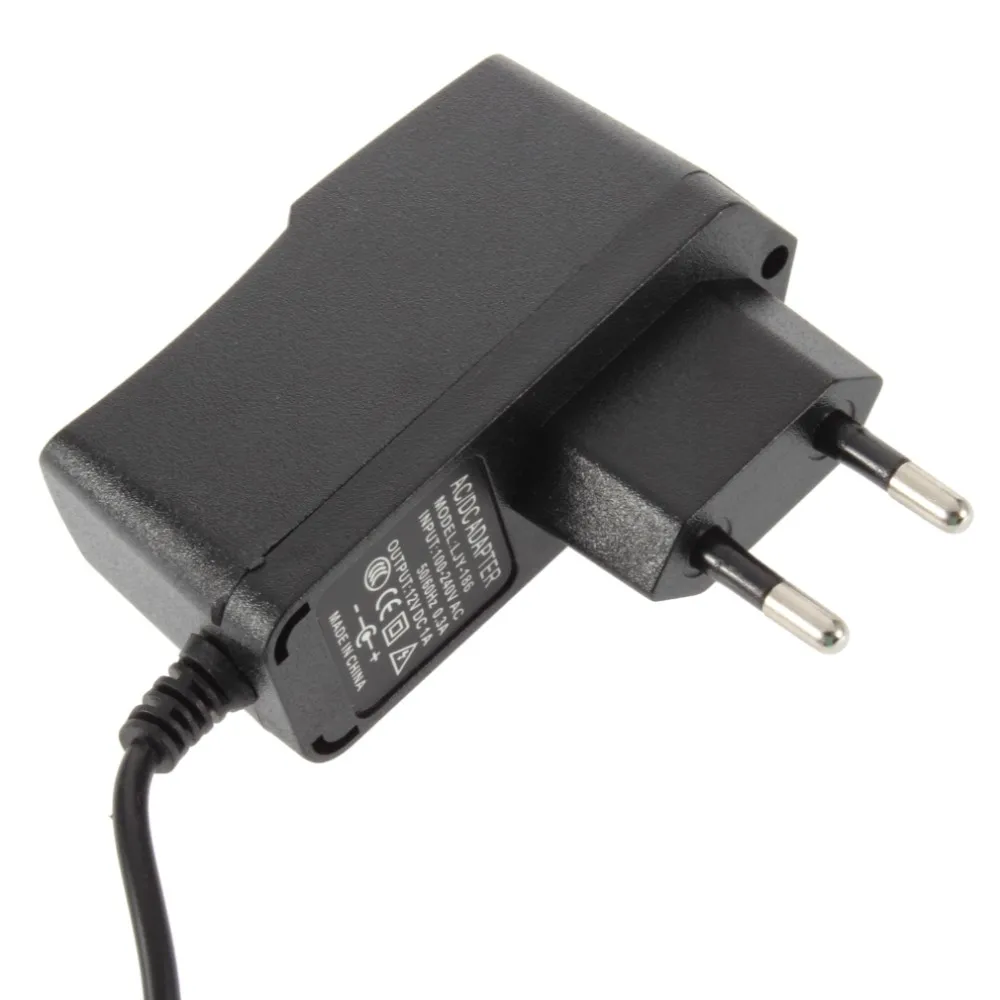 

12V adapter EU/US Plug DC 12V 1A power adapter 100V-240V AC power supply Plug In 5.5mm x 2.1mm Switching for 3528 led tape
