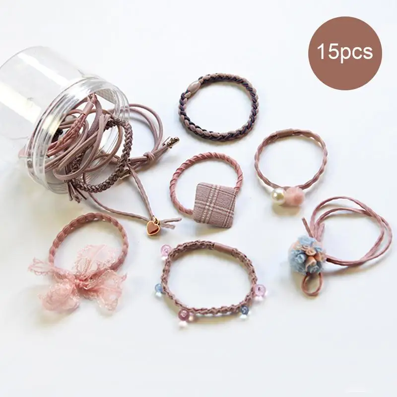 

Toddler Girl mixing Hair Ring Sets Children Girls Hair Accessories suits Child Kids Baby Hairware Sets Mesh Hair Ring