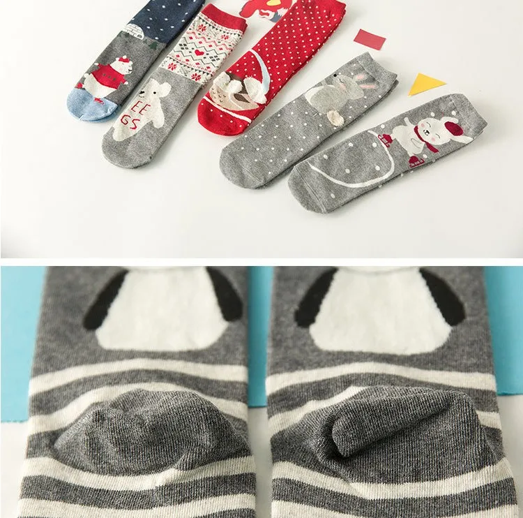 Новое поступление, высококачественные хлопковые женские носки, модные носки для отдыха с рисунками из мультфильмов Harajuku, милые женские носки с забавными животными