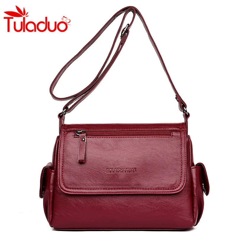 

Women Leather Handbags Casual Female Shoulder Bags Ladies Crossbody Bag Soft Leather Design Hobos New Women's Messenger Bags Sac