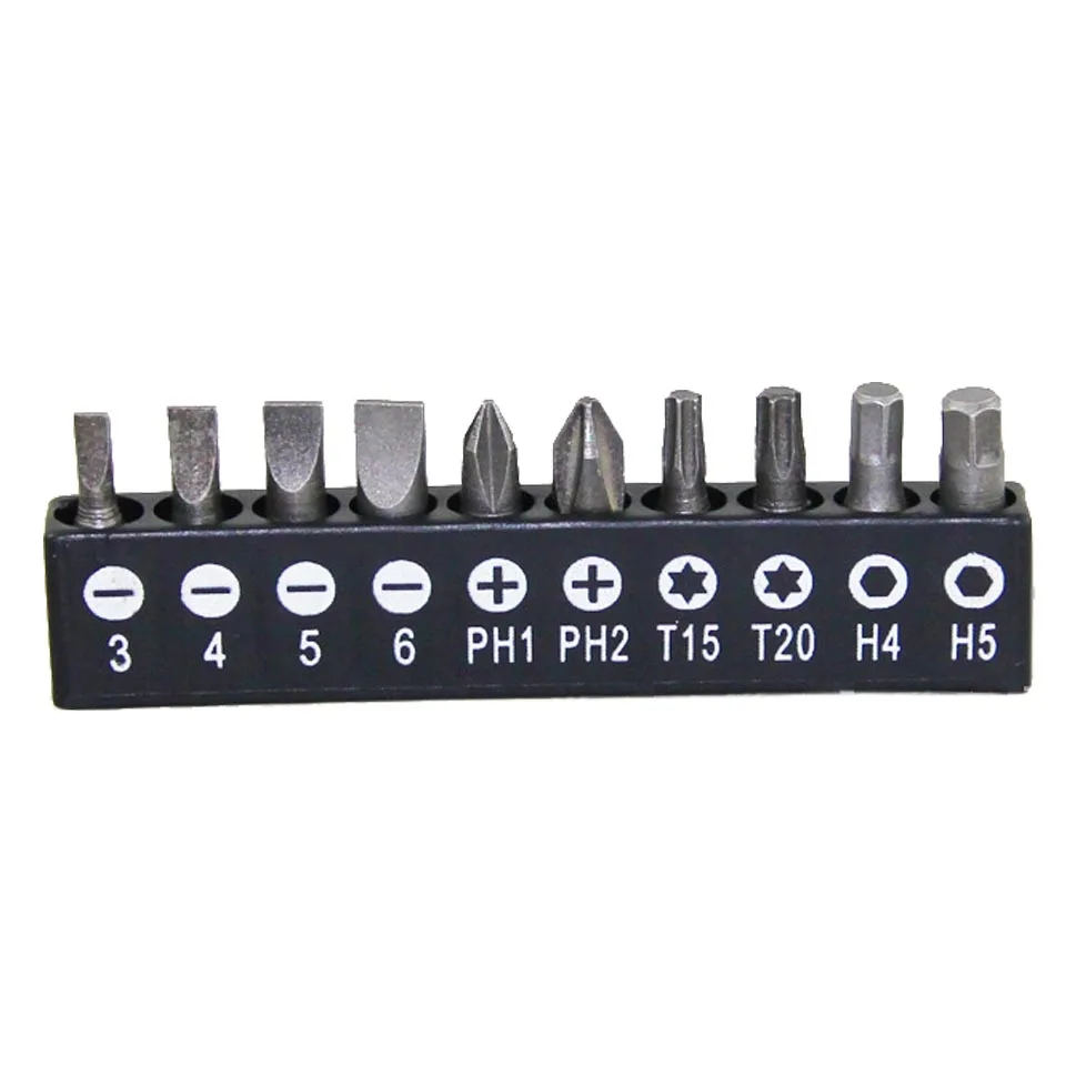 

10pcs Screwdriver Bits Multi function Magnetic Electric Screwdriver Head Portable Handle Screwdriver Bits with 6.35mm shank