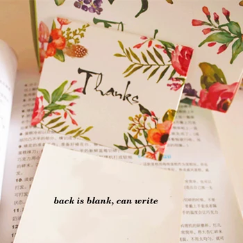 

multi-use 50pcs Mini thanks Card flower style Scrapbooking party invitation cards valentine Christmas Scrapbooking