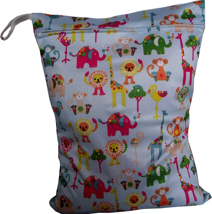 

20 pcs/lot PUL Waterproof Wet Bags,Best One Zipper Diaper Bag,Reusable Diaper Bags