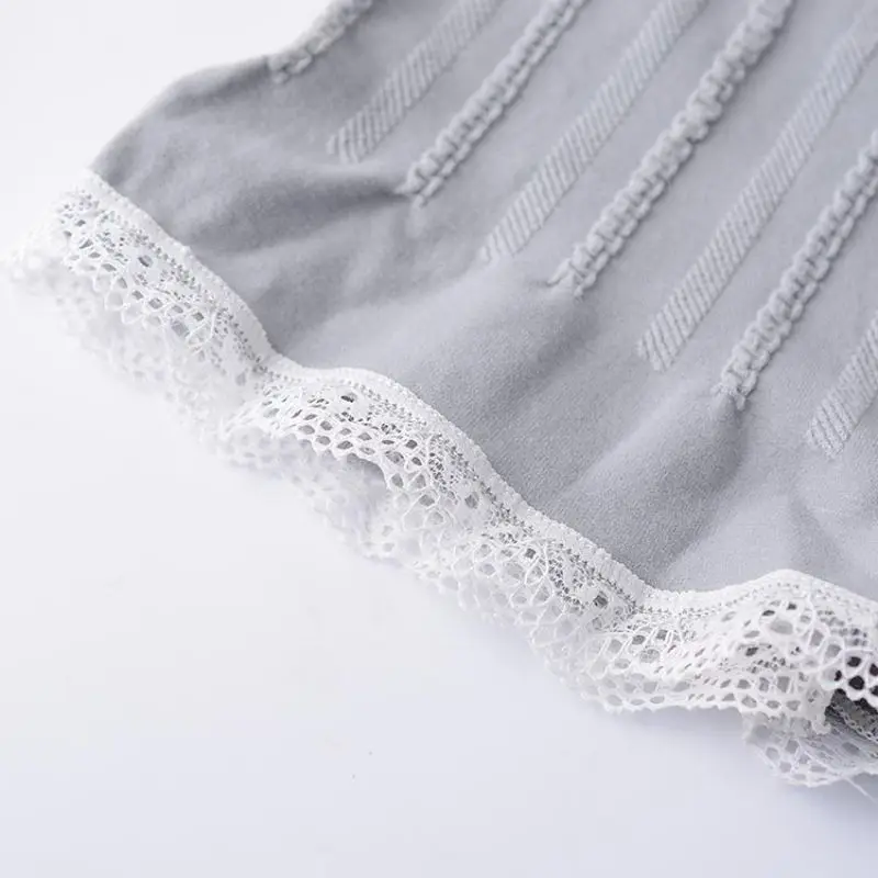 Hot Sales Women Cotton Corset Panties Seamless Anti Emptied Underwear Girl Briefs Slimming Lace Crochet Safety Short Pant