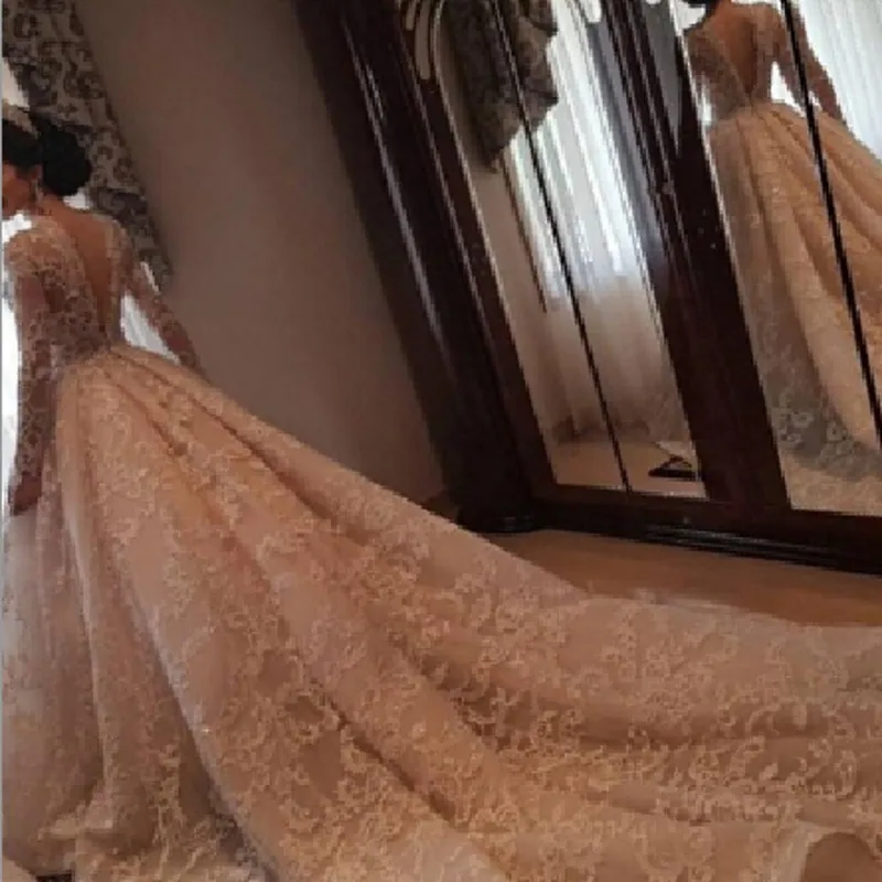 Same Noiva Custom Robes Dentelle Pic Femme As Made Manches Robe 2018 De Appliques Longues 8xFqnP40