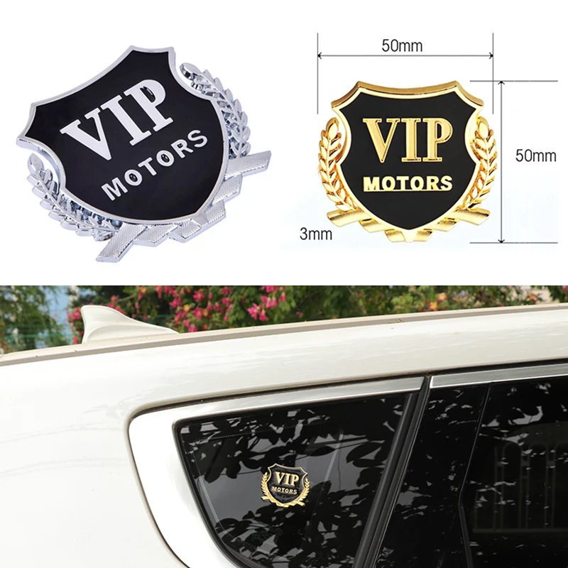 3D логотип VIP Motors Металлическая Автомобильная хромированная эмблема бейдж