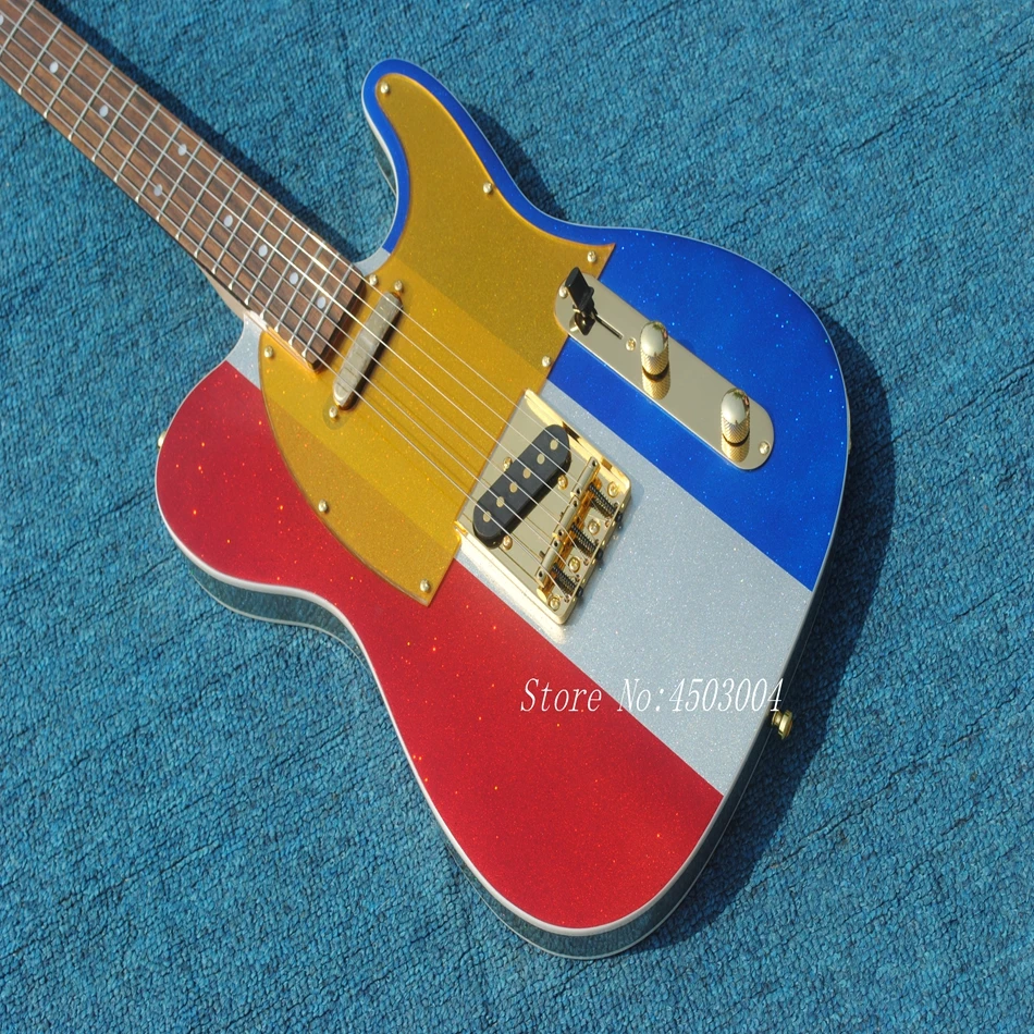 

High quality custom customized electric guitar multi color flag new Guitar Free Shipping