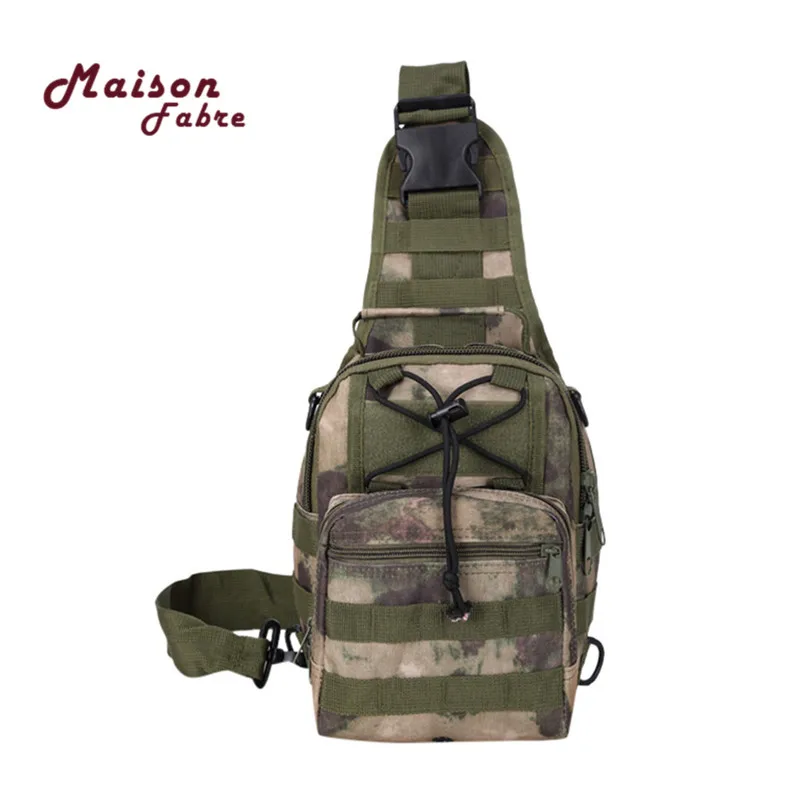 Brand New Men Vintage Canvas Leather Satchel Shoulder Sling Chest Pack Bag Waterproof Nylon Camouflage bolsos