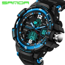 SANDA Brand Sports Watch Men G Style Fashion Analog S Shock Digital Watches Military Waterproof Wristwatch Relogio Masculino 289
