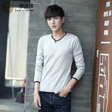 Бренд Для мужчин свитера и пуловеры сращены Вязание пуловеры для черный цвет, для мужчин серый фиолетовый Свободные свитеры мужской Модный пуловер