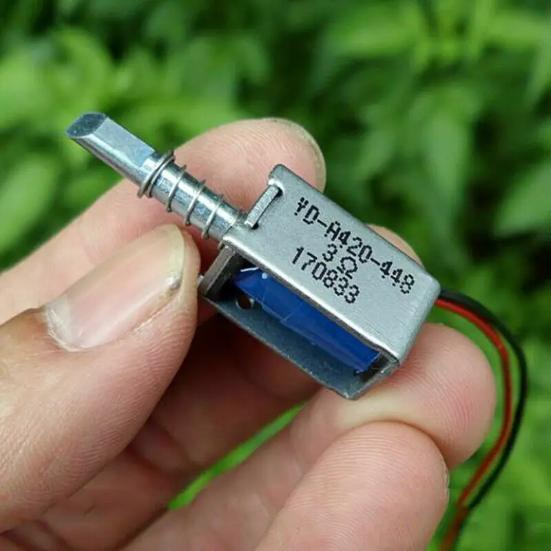 

DC 5V-6V Push Pull Frame suction Inhalation Type Mini DC Solenoid Electromagnet Micro Electric Magnet Stroke 3.5mm