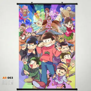 

Anime Poster Osomatsu-san Wall Scroll Printed Painting Home Decor Japanese Cartoon Decoration Poster