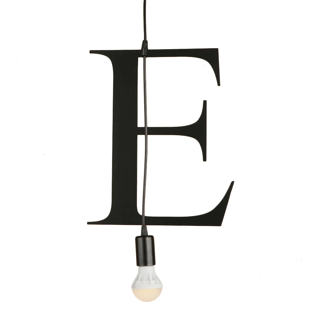 Новинка простой железный букв комбинации N-Z подвесной светильник светодиодный E27 современный Лофт подвесной светильник для restautant магазин кафе бар