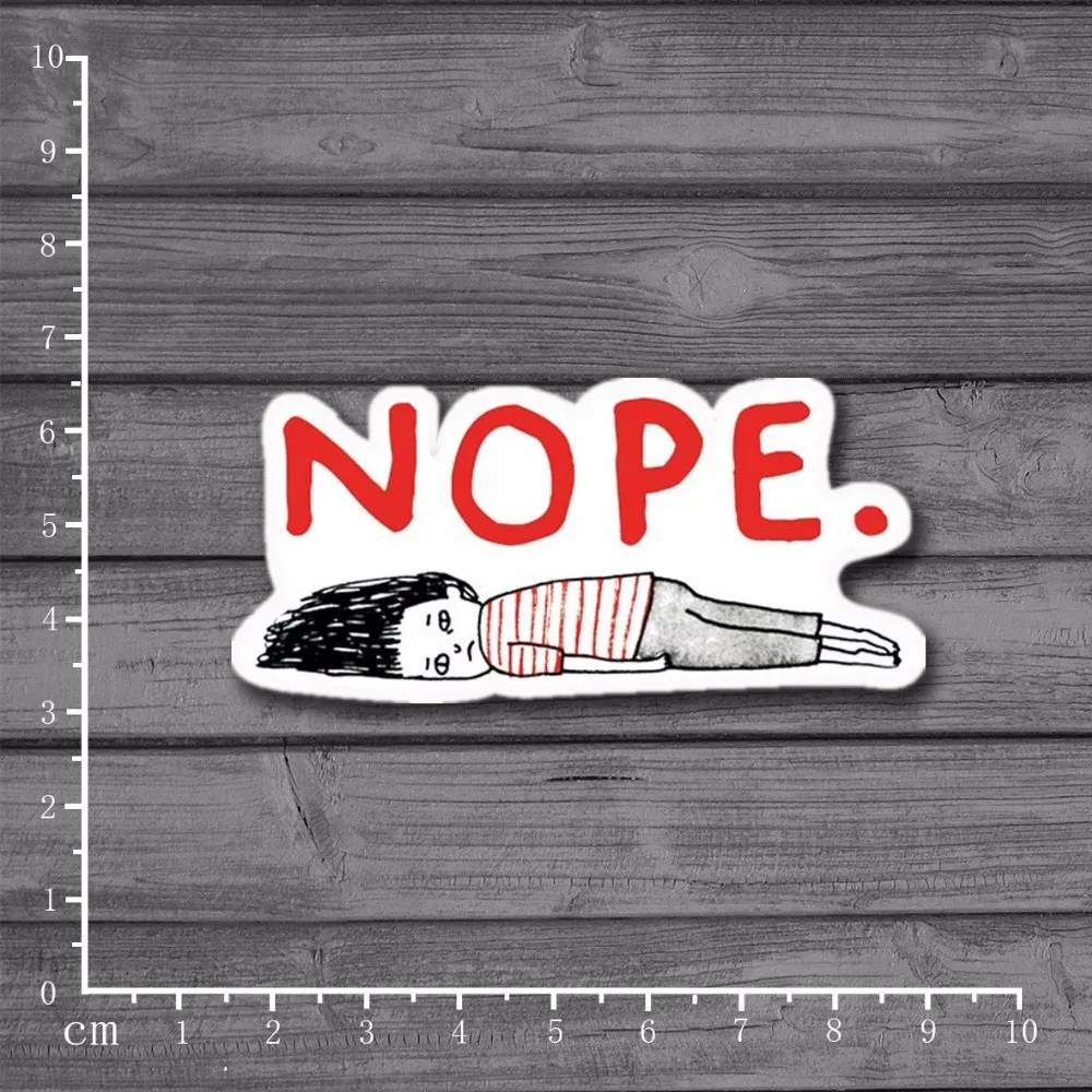 Стикер для ноутбука Spoof Nope граффити детских игрушек сделай сам скейтборд ноутбук