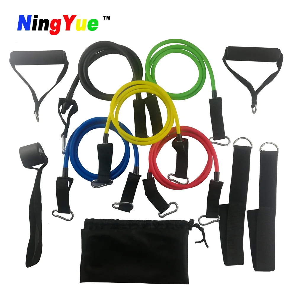 High Quality Yoga Pilates Abs Foam Handles fitness gym 11pcs Resistance