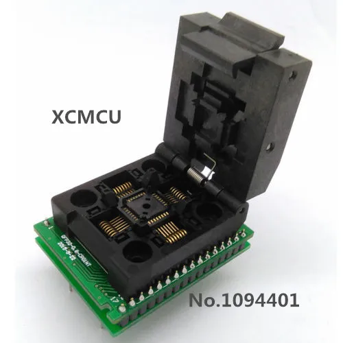 1pcs* QFP32 TQFP32 LQFP32 Clamshell Pitch 0.8mm Programming Test Socket IC51-0324-1498 | Электроника