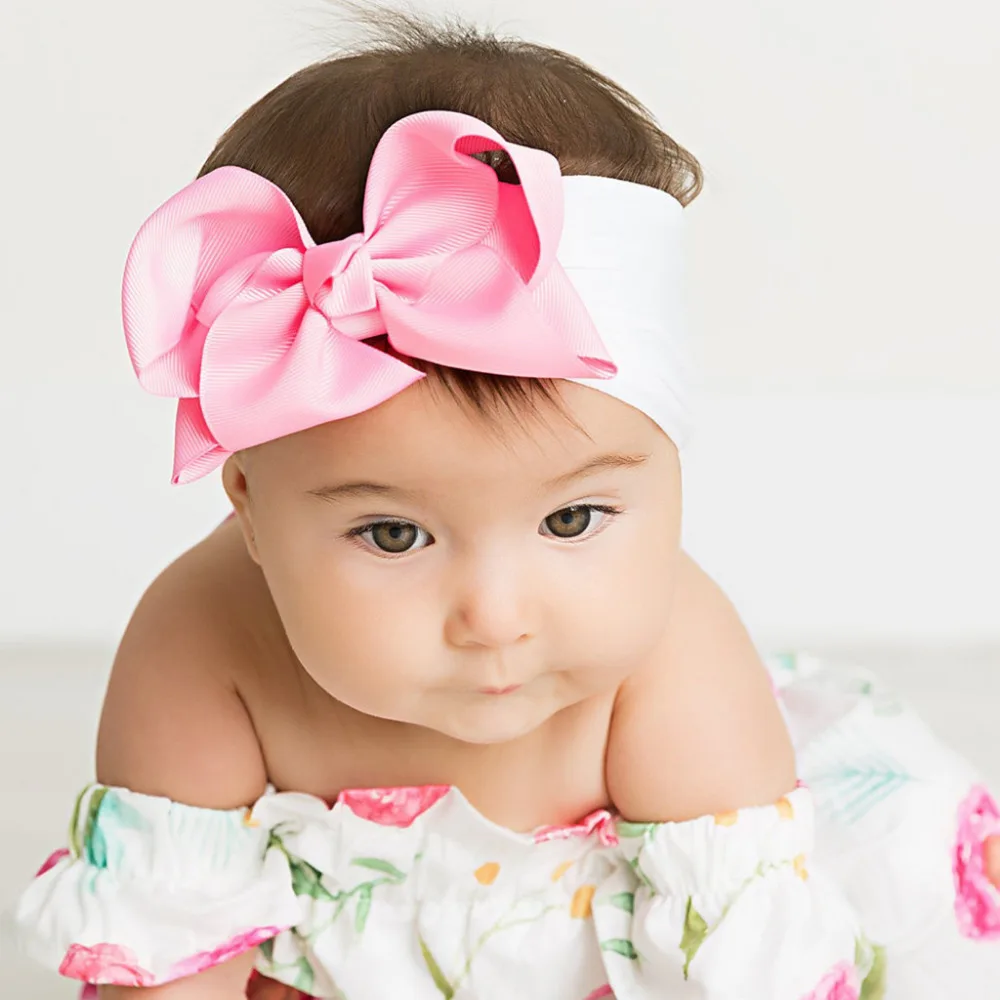 Детская головная повязка новорожденный малыш ребенок девочка бабочка, украшения для волос ремень бант повязка-Тюрбан повязка на голову аксессуары для головных уборов