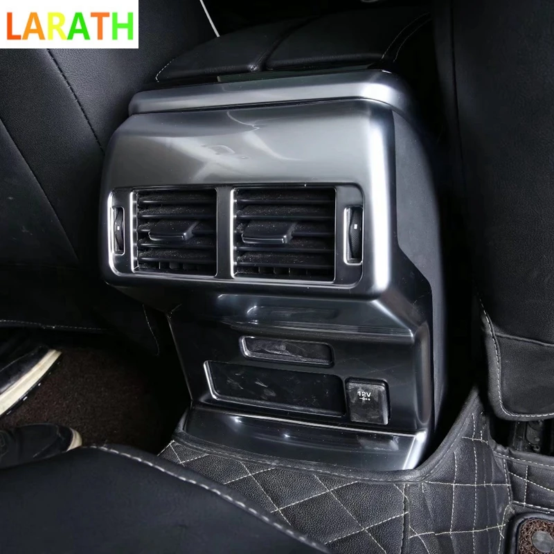 

For Land Rover LR Range Rover Velar 2018 Car Styling Interior Armrest Rear Seat Air Condition AC Vent Outlet Cover Trim Chrome