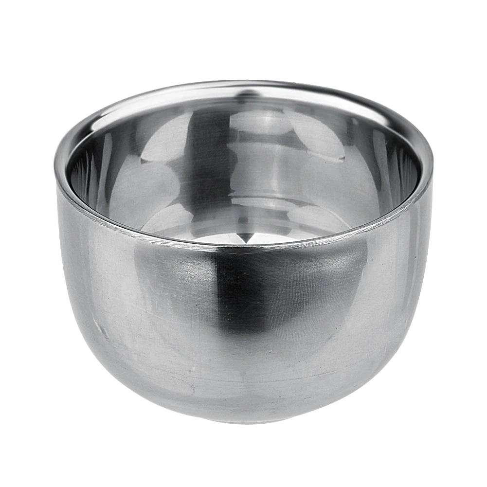 

Double Layer Soap Mugs Heat Insulation Smooth Shaving Mug Bowl Home Kitchen Drinkware Mugs 120ML / 200MLE5M1