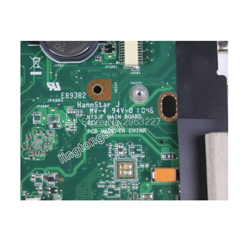 N73JQ اللوحة REV: 2.1 ل ASUS N73JG N73JQ N73JF اللوحة المحمول N73JQ اللوحة N73JQ اللوحة اختبار 100% موافق