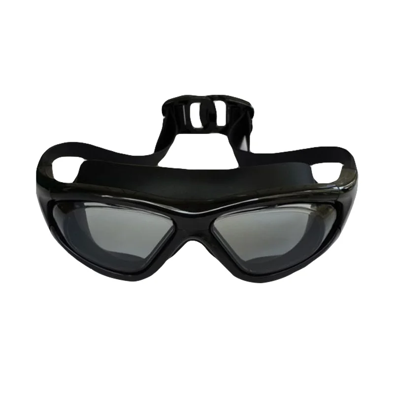 НОВЫЕ Плавающие очки Водные виды спорта водонепроницаемые противотуманные плавающие очки в большой оправе с силиконовыми затычки для ушей для плавания Очки