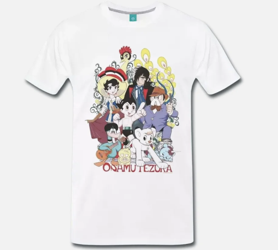 

T-SHIRT ANIME OSAMU TEZUKA CARTONE ANNI 80 ZAFFIRO KIMBA - 1 S-M-L-XL-2XL-3XL