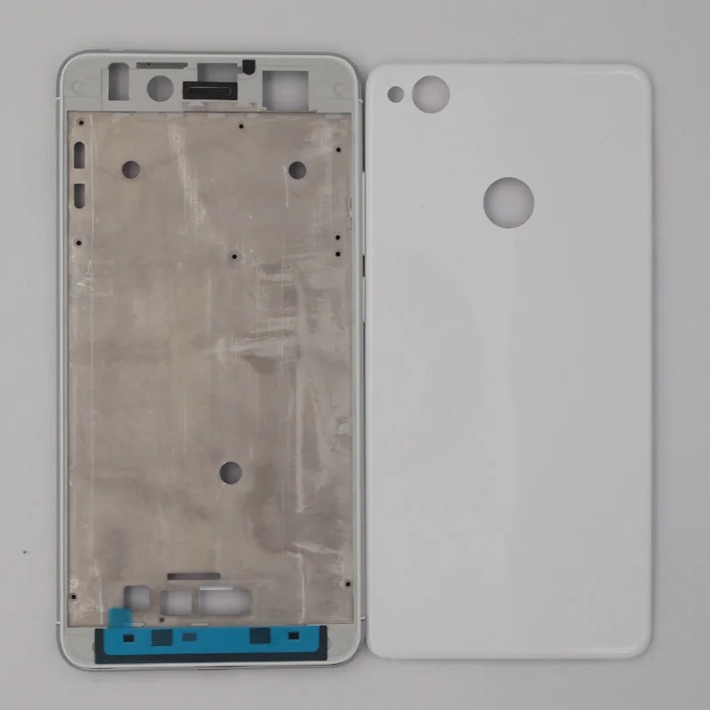 

BaanSam New LCD Screen Front Frame Battery Door Back Cover Housing Case For ZTE nubia Z11 mini NX529J With Power Volume Buttons