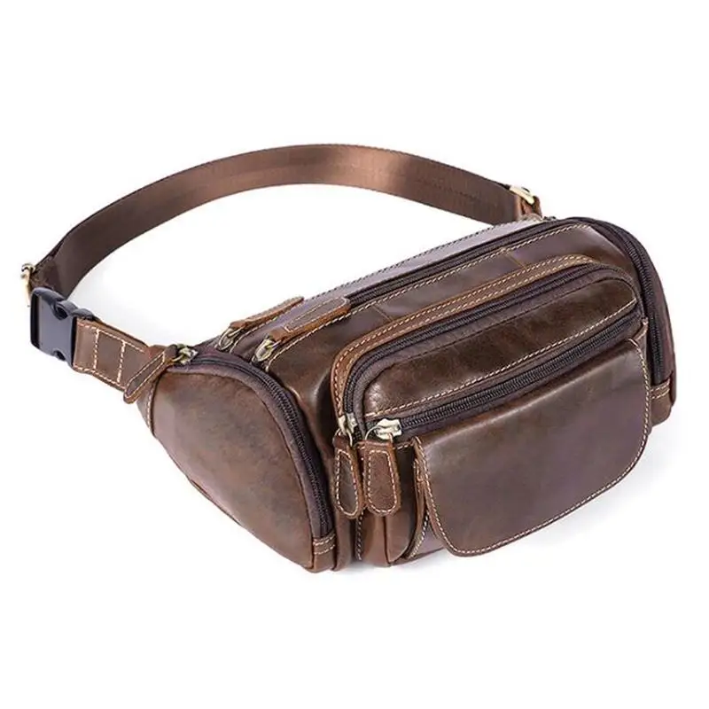 Пояса из натуральной кожи мужская сумка на талию сумка на молнии Фанни путешествия бизнес груди пакет мешочки для телефона мужской сумка Бум для мужчин