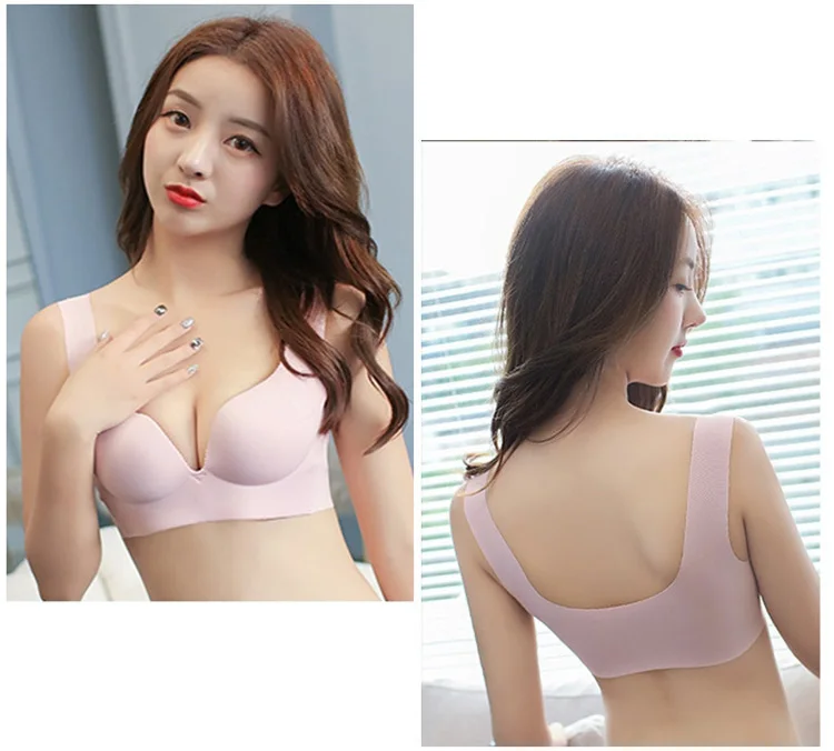Jerrinut Women Bra Sexy Seamless Push Up Bra Wire Free Underwear Bras For Women Bralette Intimates Female Underwear  (1)