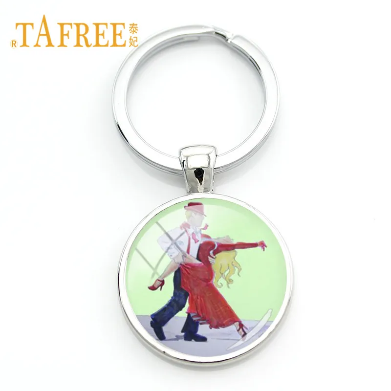 Брелок TAFREE с изображением балерины Женский популярный танцевальный орнамент