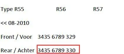 GOGO 10 шт. задний датчик тормозных колодок для подходит для Mini Cooper R55 R56 R57 OEM 34356789330