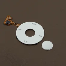 Белый Clickwheel храповое колесо+ серебро Центральная кнопка ключ для iPod 6th 7th классический 80 ГБ 120 толстый тонкий 160