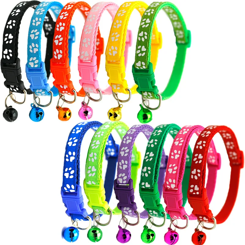 2019 hot font b pets b font with bells cute little footprints font b pet b