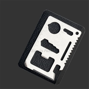 

100pcs 11 in 1 Survival Credit Card Tool with a Beer Opener Multi tool