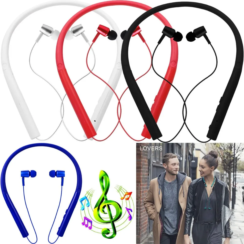 Wireless Headphone Bluetooth Headphone w Mic Handsfree Earphone Noise Cancelling Compatible with iPhone and Android Cell Phones