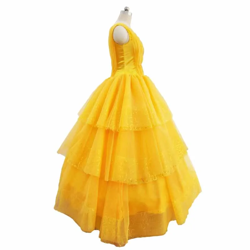 2017-movie-Schoonheid-En-Het-Beest-Kostuums-Prinses-Belle-Jurken-Volwassen-Fancy-Cosplay-Halloween-Kostuum-Voor (2)