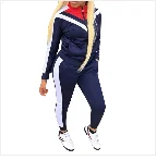 Весенне-зимняя спортивная одежда, модные женские спортивные костюмы с длинными рукавами, топ с блёстками+ штаны, комплекты из двух предметов, костюмы, комбинезон B717