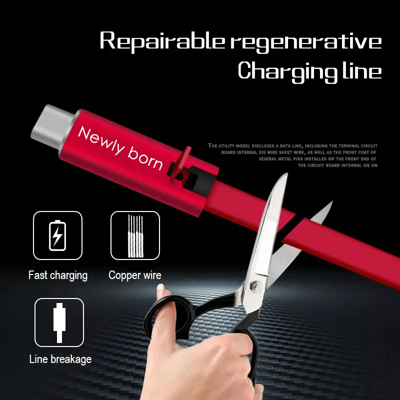 

Durable Charger Converter Type-C Charging Line Rapid Repair Performance Charging Cable Power Supply for Android