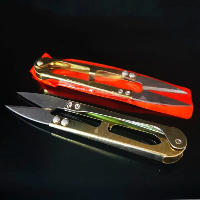 

1Pcs U-shaped Mini Scissors for Fishing Sewing Scissors Nippers Fish Use Scissors Fishing Line Cutter Tools