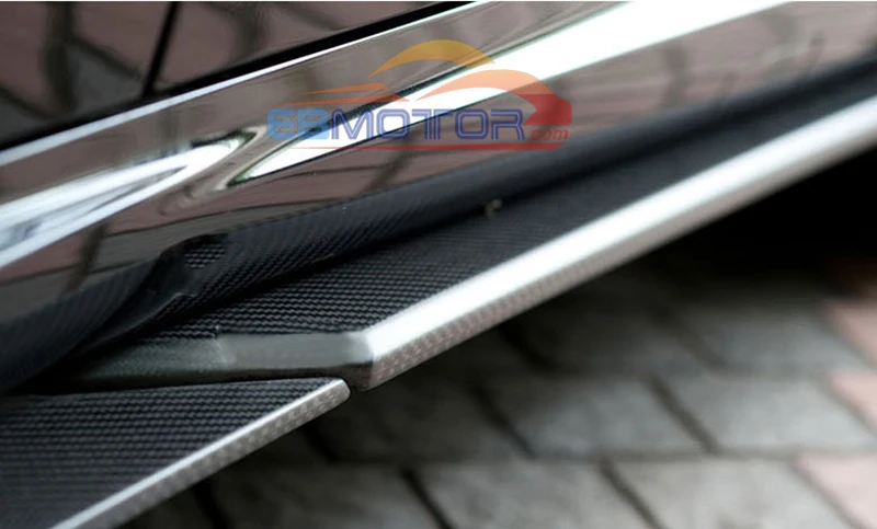ebmotor-com Real Carbon Fiber side skirts spoiler splitter 4pcsSet For Benz W212 E63 AMG 11-14  3_5025