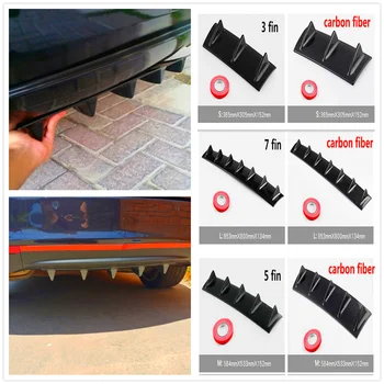 

car Rear Bumper Lip Fin ABS air shark for Subaru Forester Ascent XV WRX VIZIV Outback Legacy Impreza Crosstrek Baja B5-TPH