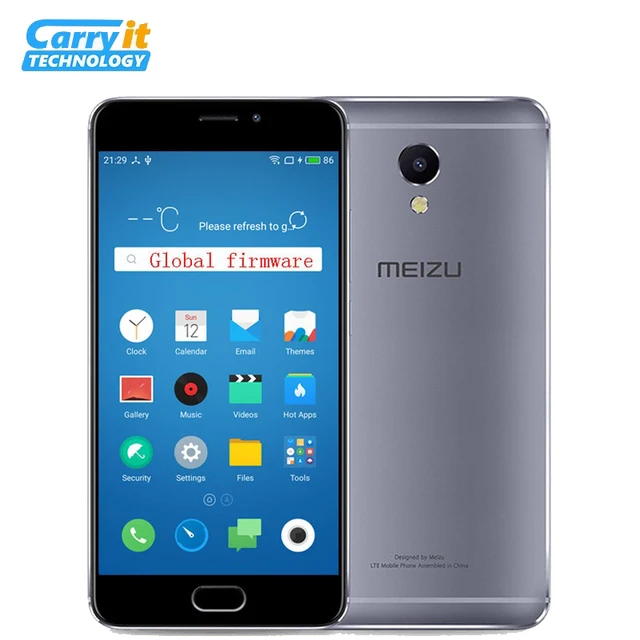 Оригинальный Meizu M5 note 3 ГБ 32 ГБ Мобильного Телефона Глобального прошивки Android Сотовой Helio P10 Octa Ядро 5.5 "OTA обновление M621M M621H