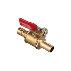 6 мм 8 мм 10мм12мм шлангов красная ручка Клапан встроенный латунный Вода Масло воздуха Газ топливная линия затвор шаровой калапаном трубные