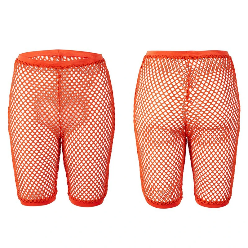 2019 новые женские сексуальные сетчатые шорты женские короткие штаны открытые широкие брюки женские летние пляжные штаны с высокой талией