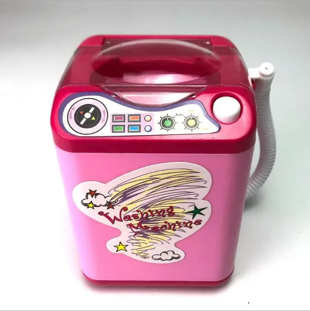 for barbie washing machine accessories furniture dream house accessories miniatures dolls parts decorations toy 1