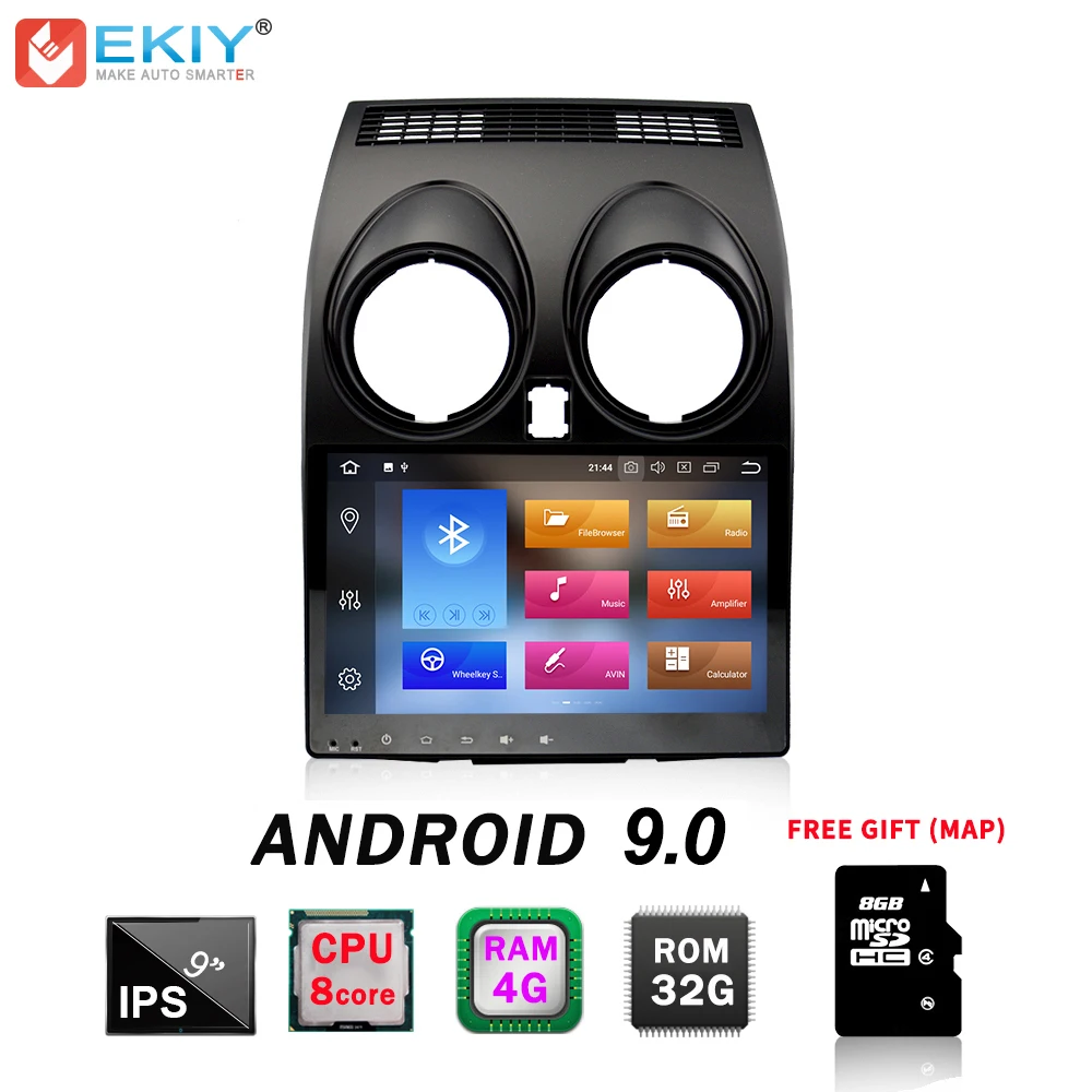 EKIY 2 Din font b Car b font Multimedia Player for Nissan Qashqai 2010 Dualis 2007