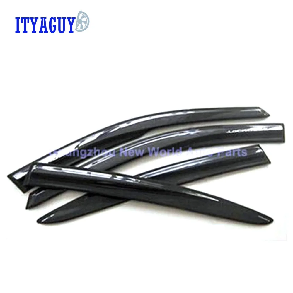 

Free Shipping Car window sticker window visor sun guard rain deflector vent shade/ Door Window Visor for Hyundai IX25 Black