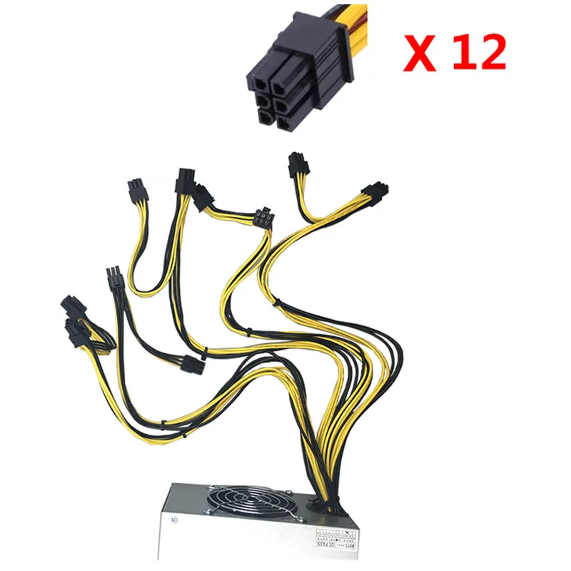 1600w PC Power Supply 1600w Power Supply for Computer 1600w bitcoin miner PSU power switch pc antminer s7 asic s9 ethereum AWP3