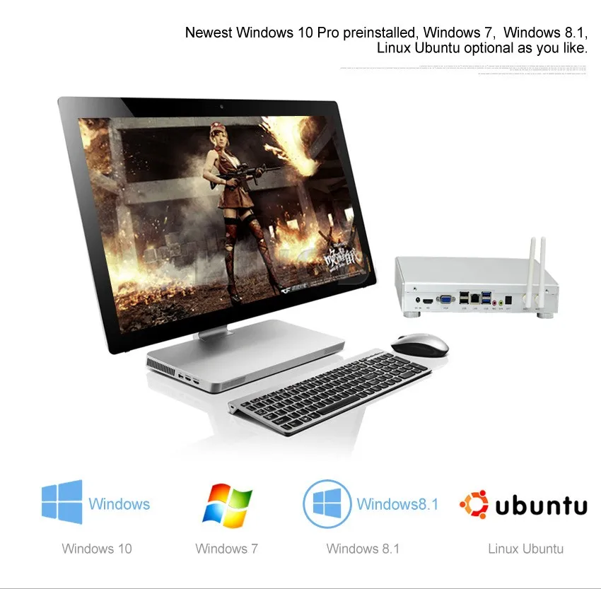 Best цена Мини-ПК Core i5 4260u Dual Core, HD Графика 5000, металлический корпус с небольшой вентилятор Win10, HDMI, VGA, USB 3.0, HTPC NC600