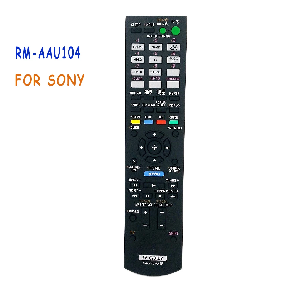 New Replacement Remote Control RM-AAU104 For SONY RMAAU104 Multi AV Receiver RM-AAU073,STRDH520 STR-DH520,STR-DN610,STR-DH710